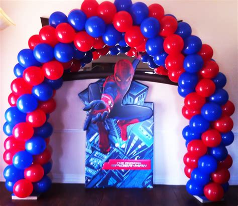 Spiderman Arch Balloons Party Spiderman