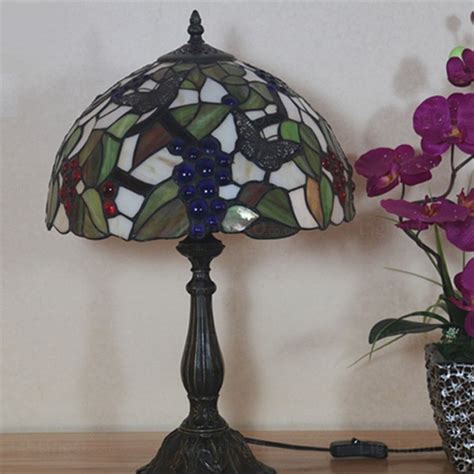 Rejuvenation offers a wide variety of lamp shades and covers. Grape Lamp Shade 12 inch Handmade Tiffany Table Lamp ...