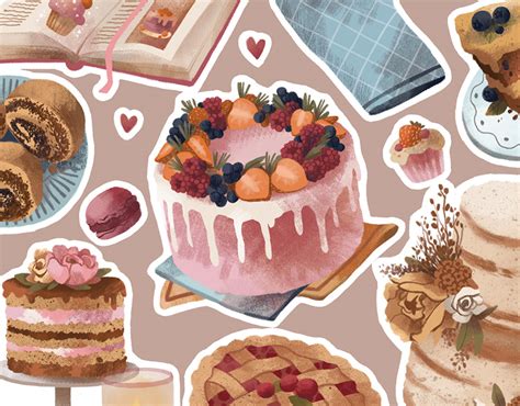 Stickers For Pastry Shop Behance