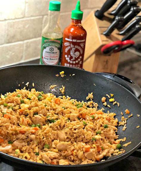In a large skillet over medium heat, heat the butter. Better Than Takeout Chicken Fried Rice - The Cookin Chicks