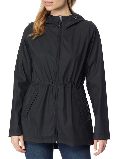 360air Womens Stretch Coated Rubber Rain Jacket