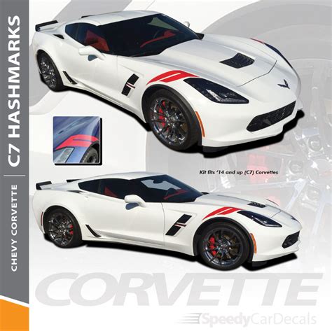 Corvette Vinyl Decals C7 Hashmark 2014 2015 2016 2017 2018