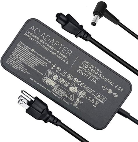 Buy 20v 75a 150w Ac Adapter Charger 6037mm Replacement Fit For Asus