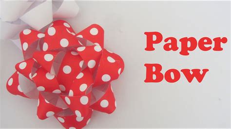 These diy ribbon bows make a perfect christmas tree bow, either for nestling in. How to Make a Paper Bow for Presents - YouTube