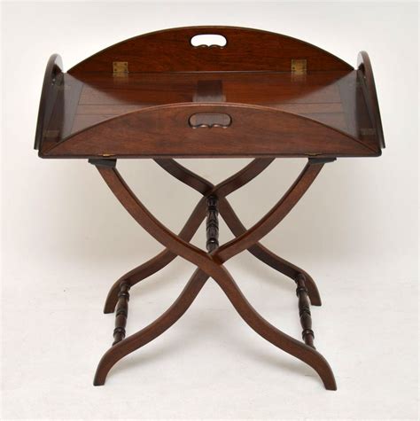 Antique Mahogany Butlers Tray Serving Table Marylebone Antiques