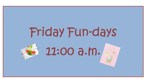 Friday Fun Days Coffey County Library