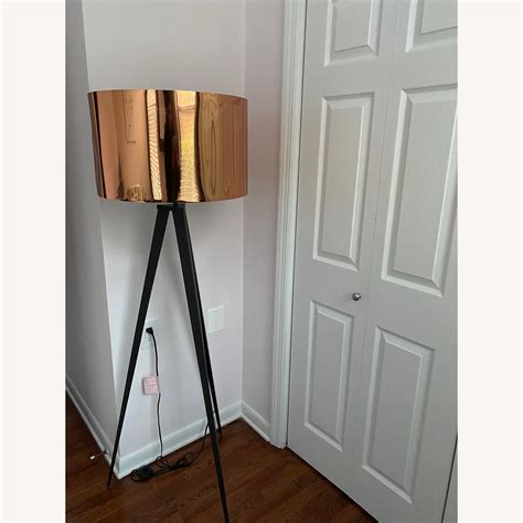 Target Tripod Floor Lamp W Copper Shade Aptdeco