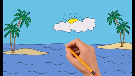 Children of the sea returns to the stage saturday, october 17th @ bfe!! How to Draw a Sea View With a Small Island | Coloring Book ...