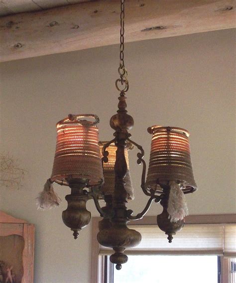 Hand Crafted Rustic Style Lamp Shade Western Rope Lamp Shade By Junk A