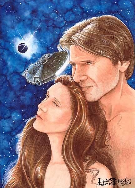 Han And Leia 40 Days On The Falcon Portrait Star Wars Photo 15763868