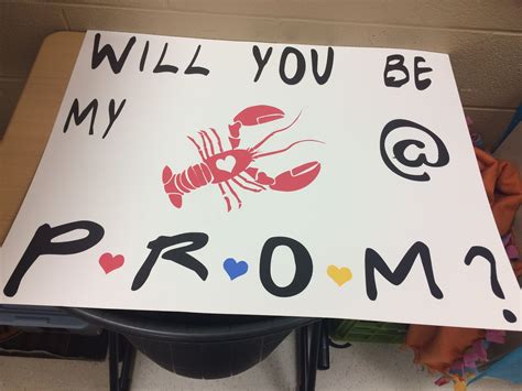Friends Tv Promposal Cute Homecoming Proposals Asking To Prom