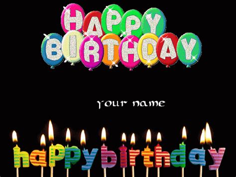 Free Animated Birthday Cards With Name Great Christmas Greetings