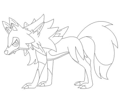 Pokemon Lycanroc Coloring Pages Pokemon Coloring Page Pokemon Porn