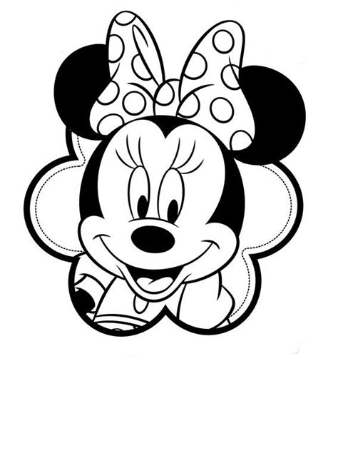 dibujos de minnie para colorear e imprimir Minnie mouse coloring