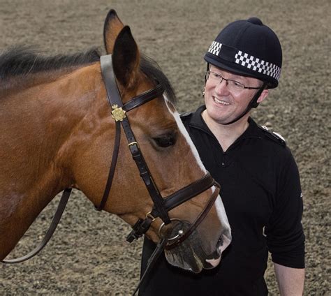 Chief Constable Visits Mounted Branch Manchester Police Police