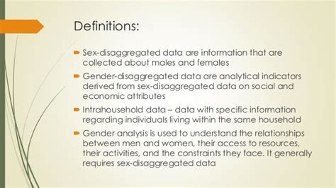 Collecting Sex Disaggregated Agricultural Data Through Surveys