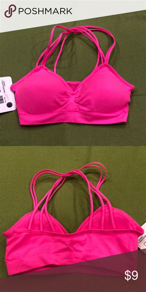 Neon Pink Bandeau One Size Nwt Neon Pink Bandeau Womens Intimates