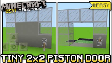Hidden trapdoor minecraft for 1.16 bedrock edition. Minecraft Bedrock - 2x2 TINY FLUSH PISTON DOOR 🚪 ...