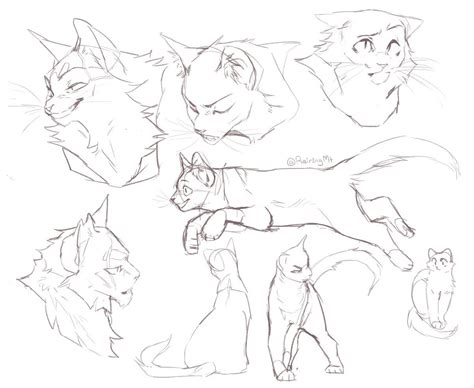 Cats Art Drawing Furry Drawing Drawing Base Cat Art Animal Sketches