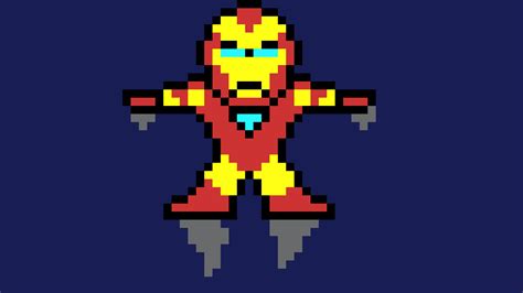 Editing Iron Man Flying Free Online Pixel Art Drawing Tool Pixilart