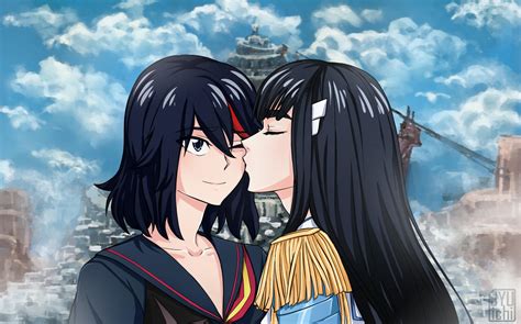 Kill La Kill Satsuki Kiryuin Kiss Matoi Ryuko By Jyu Ichi On DeviantArt