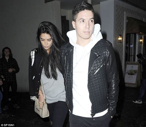 samir nasri steps out for dinner with his girlfriend anara atanes and danny cipriani daily