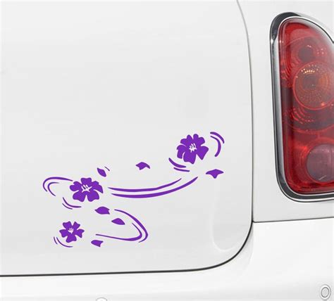 Car Floating Cherry Blossoms Sakura Car Vinyl Decal Sticker 575w X 375h © Yydc