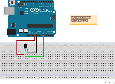 Temperature Sensor Lm35 With Arduino In Easy Steps Som Tips
