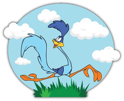 Roadrunner Cartoon Vinyl Sticker Decal Etsy