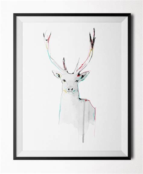 Items Similar To The Deer Poster On Etsy