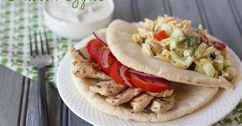 Chicken Gyros And Orzo Salad Cooking On The Front Burner