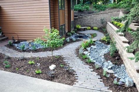 Here are some plans to build patio wall planters yourself. Top 50 Best Paver Walkway Ideas - Exterior Hardscape Designs
