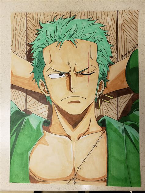 Zoro Drawing At Paintingvalley Com Explore Collection Of Zoro Drawing