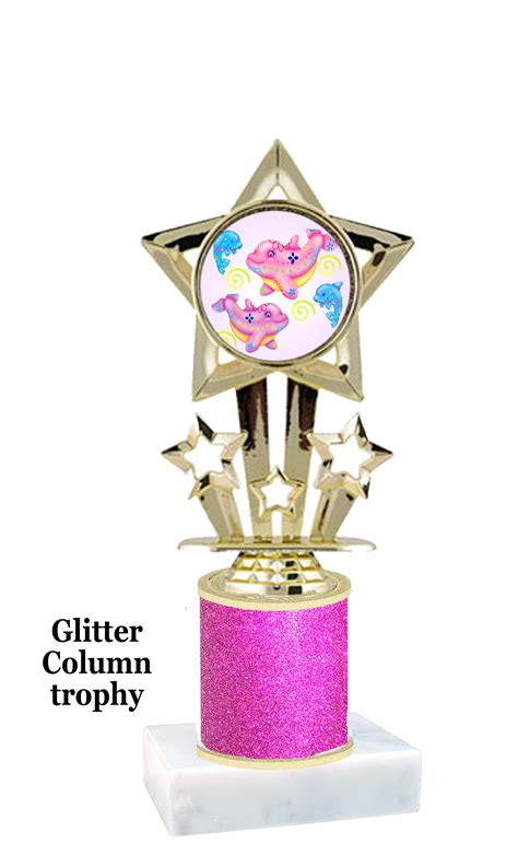 Glitter Summer Theme Trophy With Choice Of Glitter Color Etsy