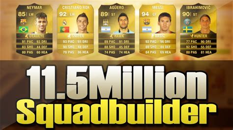 Fifa Most Expensive Million Coin Squad Builder Ultimate Team Inform Ibrahimvoic Youtube