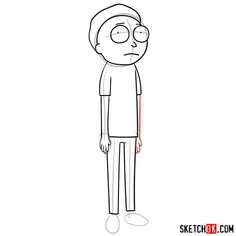 How to draw Morty Smith - Sketchok easy drawing guides