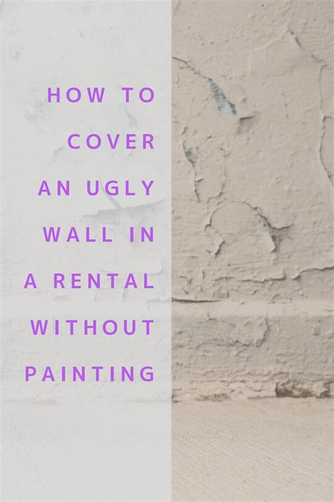 The Cheapest Way To Cover An Ugly Wall In A Rental Without Paint