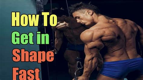 How To Get In Shape Fast How To Get Fit Youtube