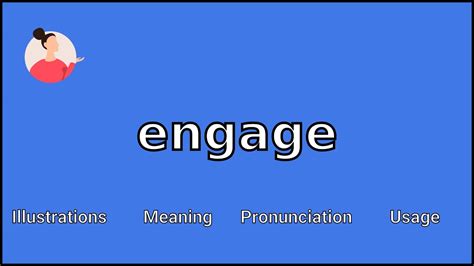 Engage Meaning And Pronunciation Youtube