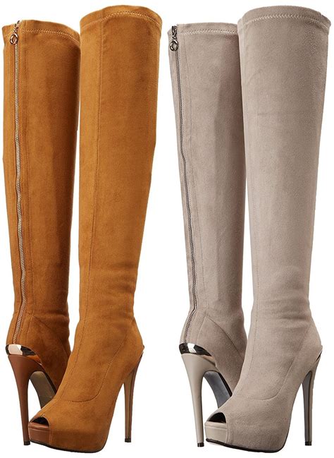 These Sexy Over The Knee Boots Feature A Stretch Material To Hug Your Legs And A Sexy Back