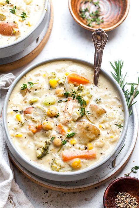 Healthy Creamy Vegetable Soup Recipe