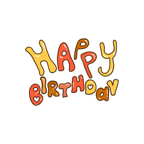 Happy Birthday Letters Hd Transparent Cute Happy Birthday Letters Red Lovely Happy Birthday
