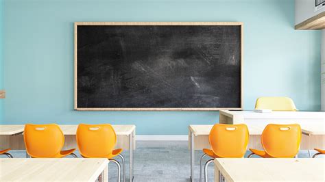 Empty Black Board In Classroom Stock Photo Download Image Now Istock