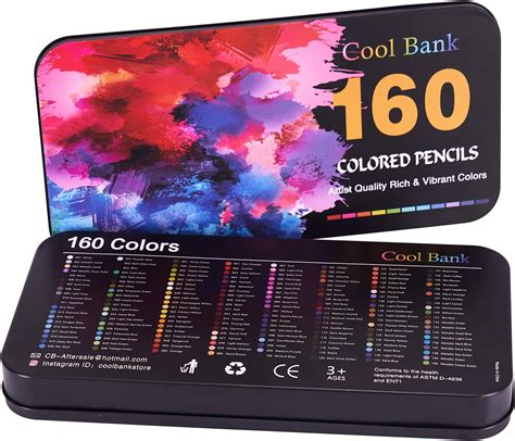 Cool Bank 160 Professional Colored Pencils A Budget Friendly Option