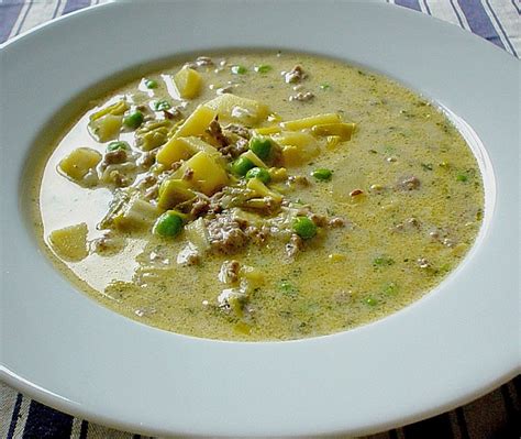 Käse Hackfleisch Suppe mit Gemüse von 1st Maxi