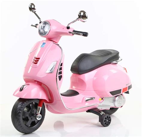 Costzon kids vespa scooter, 6v rechargeable ride on motorcycle w/training wheels, key switch, music horn lights, forward/reverse, astm certification, gift for children boys girls (pink). Vesta Scooter / See more ideas about vespa, scooter, vespa ...