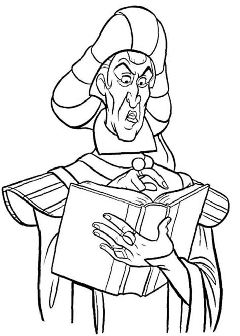 Claude Frollo From The Hunchback Of Notre Dame Coloring Page Download