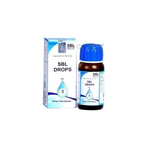 Sbl Drops No 3 For Uti Buy Bottle Of 30 Ml Drop At Best Price In