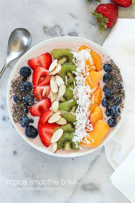 You can get as creative as you'd like. Tropical Smoothie Bowl Recipe - Yummy Healthy Easy