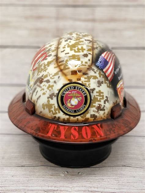 Us Navy Full Brim Custom Hard Hat Etsy